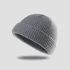 19 Colors Fashion Men Women Fisherman Beanies Acrylic Knit Hats Pure Color Trawler Beanie Hat Warm Winter Hats