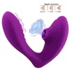 Sucking Vibrator 10 Speeds Vibrating Sucker Oral Sex Suction Nipple Clitoris Stimulator Erotic Toy for Women ual Wellness 211217