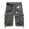 Mens Military Cargo Shorts 2021 Brand New Army Camouflage Tactical Shorts Men Cotton Loose Work Casual Short Pants Plus Size X0705