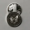 Mais novo 100 PCS Non MagneitC 2021 Liberdade Americana Estátua 1 oz Prata Banhado 40 mm Eagle Animal Decoração Arte Collectible Coin Frete Grátis
