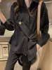 Design Sensor de Manga Longa Camisa Outono Fashion Stripe Camisa Mulher Solta Magro Mulheres Blusas e Top Vintage Plus Size 6948 50 210527