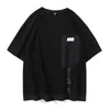 Single Road Men's T-shirt Summer Patchwork T-shirts Japanese Streetwear Harajuku Plus Size Oversized T Shirt For 210629