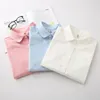 Blusas femininas camisas marca bordado feminino 2021 primavera blusa manga longa algodão oxford casual branco feminino tops roupas