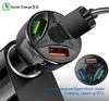 3 Port USB QC 3.0 Fast Car Charger for LG Samsung iPhone Google Moto Cell Phone Quick Charger