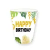 Disposable Dinnerware Wild One Birthday Party Tableware Set Paper Plate Cup Cake Insert Card Summer Style Wedding Decoration Supplies