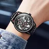Wristwatches Carotif Top Moda Mężczyźni W pełni Automatyczne Zegarki Mechaniczne Luminous 30atm Wodoodporna Dwustronna Hollow Man Watch