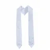 100 stks veel 72 Inch Grad Senior Student V-hals Logo Afdrukken Thuis Textiel Sublimatie Blank Afstuderen Stola Voor Students3382