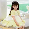 Cekcya Bébé Fille Espagnol Lolita Princesse Robes D'été Enfants Dentelle Turquie Vintage Robe De Bal Infantile Fête D'anniversaire Robe 210615