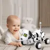 Cute Zwierzęta Inteligentna LED Elektroniczny Zwierząt Zabawki Interaktywne RC Robot Dog Wireless Pilot Pilot Inteligentny Sing Dance Prezent Urodzinowy