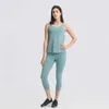 L-75 Femmes Top Débardeurs avec Soutiens-Gorge Yoga Tenues T-Shirt Fitness Blouse Running Tops Sous-Vêtements Sexy Outdoor Lady Two-In-One Tasses Amovibles Smock