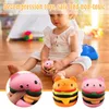 Partybevorzugung Katzenkopf Burger Spielzeug Kawaii Dekompression Einfache Dimple Release Stress Ease Spirit Pinch It Anti-Stress-Ball