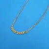 Pendant Necklaces Fashion Stainless Steel Long Chain Necklace For Women Gold Figaro Link Birthday Gift Jewelry