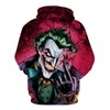 Herfst / Winter 2021 Nieuwe Duivel Clown 3D Gedrukt Hoodie Losse Fat Guy Pullover Halloween Man