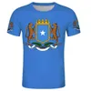 Somalis Ulusal Bayrak T-Shirt, Somalis Halk T-Shirt, Moda Etnik Tarzı Rahat Spor Harajuku Gevşek T Gömlek Üst Giysi X0602