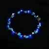 Flashing LED Strings Glow Flower Crown Headbands Light Party Rave Floral Hair Garland Luminous Wreath Wedding Flower Gift8588966