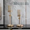 Ljushållare Lyx Crystal Holder Metal Table Centerpiece Romantic Nordic Style Kerzenhalter Home Decor Di50zt