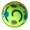Cat Toys колебания Wobble Wag Higgle Ball Interactive Dog Toy Toy Pet Pupping Желтый звуки воспроизводить обучение Sport4398491