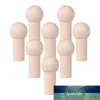 Jardwwe 8 pcs inacabado pegs de madeira fita de boneca simples com cauda de porca acessórios de madeira de madeira cabides de parede para sacos de roupa