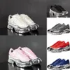 Originali di moda Raf Simons Ozweego Scarpe casual III Uomo Donna Clunky Metallic Silver Sneaker Scarpe da ginnastica Dorky sneakers da esterno sportive 35-45