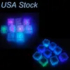 Other Indoor Lighting LED Ice Cube Multi Color Changing Flash Night Lights Liquid Sensor Water Submersible For Christmas Wedding Club Party Decoration Light lamp
