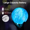 Rodanny 3D Printing Moon Lamp Galaxy Moon Light Kids Night Light 16 Color Change Touch and Remote Control Galaxy Light as Gifts Y0910