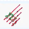 Christmas Pet Collar Red Green Bowknot Pets Collars Middle Small Dog Cats Gold Silver Bell Tie PuppyCat Supplies Accessories BH5424 TYJ