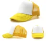 Mix Cores Kids Trucker Cap Wholesale em branco Bonés Snapback Bonés Kid Size Cor Sólida Hiphop Beach Hats Unisex Sunblock