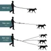 Nylon Dog Leash Duurzaam voor drie honden Dubbele riemen voor kleine grote honden Husky Chihuahua Pitbull Dog Supplies voor Drop 210712