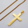 Pingente colares cruz colar mulheres jóias presente cristão corrente titânio aço inoxidável para homem masculino ou feminino 2021 metal moda