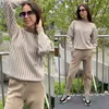 Mastgou oversized vrouwen trainingspakken winter dikke warme coltrui trui algemene broek pakken twee stukken gebreide jumper sets 211116