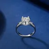 925 Silber Bull Kopf Moissanit Diamant Ring Weibliche Nische Design Mode Persönlichkeit Schmuck Valentinstag Geschenk