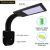 30 LED LED Bending Solar Lamp مع أربعة أوضاع في الهواء الطلق مضاد للماء الإضاءة الشمسية الإضاءة الأمنية للمنزل وول ستريت يارد حديقة 336V