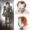 Scary Halloween pennywise mask Costume Stephen King IT 2 Clown Men's Cosplay Prop Children Toy Trick or treat gift