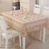 Lace Rose Flowers cloth Towel Home Kitchen Room Decoration Dinning Coffee Cloth Hollow Embroidery Table Runner Cover