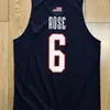 Nikivip Derrick Rose＃6 USA Team Jerseys D.Rose Training American Basketball Shirts Print JerseyまたはCustom Any Number 4XL 5XL 6XL Jersey