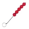 NXY Cockring Giocattoli del sesso anale 3cm Red Plug Beads Palline vaginali acriliche Butt Giocattoli del sesso per le donne Prodotti per adulti di sesso femminile 1123 1124