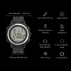 GPS heren digitale sport horloge met optische hartmonitor stappenteller calorieteller chronograaf 50m waterdicht