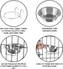 Metall Hund Haustier Schüssel Käfig Kiste Rutschfeste Hängende Futternapf Wasser Feeder mit Haken welpen zubehör suministros para perros
