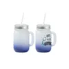 15oz Warmte Transfer Wijn Tumblers Sublimatie Handvat Water Cups DIY Outdoor Sports Drinkflessen 8 Kleuren