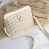 أكياس الكتف غير الرسمية الصيف 2021 Crossbody Bag Rattan Beach Lady Travel Poures وحقائب اليد 2445