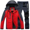 야외 Stormsuit 남성용 겨울 방수 플러시 두꺼운 양복 면화 자켓