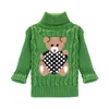 Sundae Angel Maglioni ragazzo casual per bambini Dolcevita in lana a maniche lunghe Modello cartone animato Primavera Autunno Inverno Pullover per bambina 210308