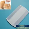 Peignes simples Double face pour animaux de compagnie, peigne anti-puces à dents denses, droits pour chats et chiens, accessoires fournitures pour animaux de compagnie V0B9