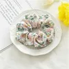 Vintage Print Pattern Hair Rope Women Scrunchies Hair Bands Elastic Hairbands Ladies Hair Accessories