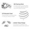 Bracelet de perles de chaîne solide à 100% authentique 925 Bracelet à chaîne solide avec Halloween Charms Ghoskin Ghost DIY Femmes Fit Bijoux Pandora