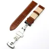 Cinturino per orologio da uomo in pelle color caffè vintage Accessori per orologi da uomo a 7 fori Cinturino per orologio da lavoro universale di alta qualità H0915