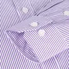 Camicia da uomo a maniche lunghe regular fit con taschino sul petto Taglie forti Gessato / twill / Tessuto doppio Top da uomo Camicie da lavoro formali 210708