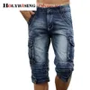 Männer Cargo-Shorts Bermuda Homme männliche Mode Shorts gewaschene Denim kurze Männer Jeans Shorts Homme 210315
