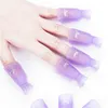 Braçadeira de remoção de prego falso colorido 10 pcs plástico armadura armadura clipe nail art ferramentas para salão de beleza