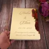 26cm X 19cm Custom Delicate Wedding Signature Guestbook Personalized White Blank Sheet Check in Books Party Decor Supplies 210925